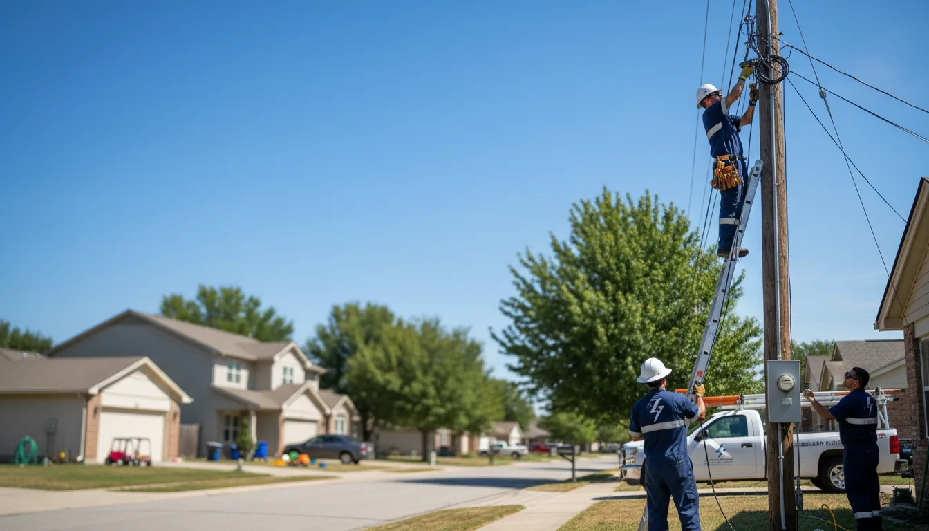 Residential electrician providing installation services in Elcho, WI